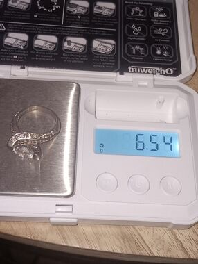5ct.+ White Topaz Sterling Engagement Ring